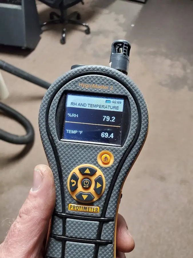 Moisture meter humidity assessment for Fire & Smoke Damage Restoration in West Donegal